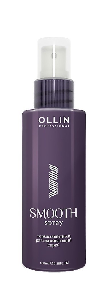 Ollin SMOOTH HAIR Термозащитный разглаживающий спрей 100мл — Makeup market
