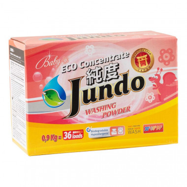 Jundo Baby Экологичный концентрированный порошок для стирки Детского белья 36 стирок 900 гр — Makeup market