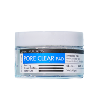 Derma Factory Пэды для лица очищающие Pore clear pad 40 шт — Makeup market