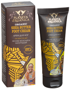 Planeta Organica Африка Крем для ног от мозолей и натоптышей Shea Butter из Кении 75 мл фото 1 — Makeup market