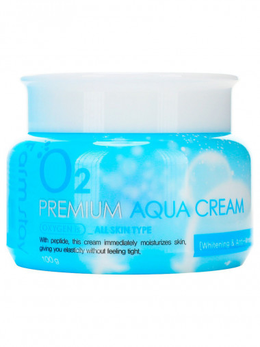 FarmStay Крем увлажняющий с кислородом O2 Premium aqua cream 100 г — Makeup market