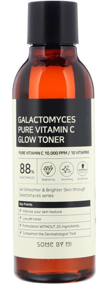 Some By Mi Тонер для лица ферментированный Galactomyces pure vitamin c glow toner 200 мл — Makeup market