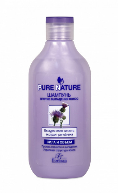 Флоресан Pure Nature Шампунь против выпадения волос Укрепляющий 300 мл — Makeup market