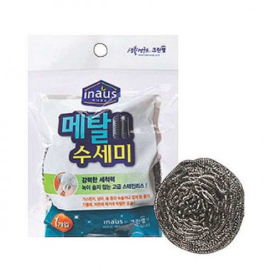 MKH Clean wrap Губка из нержавеющей стали для мытья посуды 1 шт — Makeup market