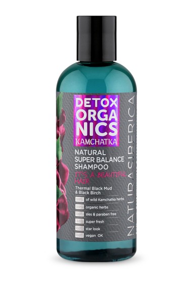 Натура Сиберика Detox organics Kamchatka Шампунь для волос Супер баланс 270 мл — Makeup market