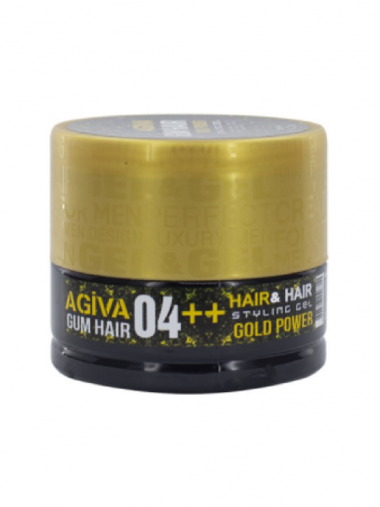 Agiva Hair Gum Gold Power 04++ Гель для укладки волос золотая банка 200 мл — Makeup market