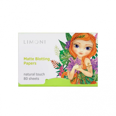 Limoni для лица Салфетки Матирующие для лица Matte Blotting Papers 80 шт green — Makeup market