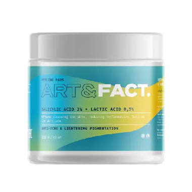 Art&amp;Fact Пэды Анти-акне для лица Salicylic Acid 2% Lactic Acid 0,5% 32 шт — Makeup market