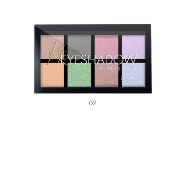 LavelleCollection Тени для век 8 цветные Shimmer &amp; Matte 02 ESH/M-02 — Makeup market