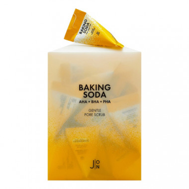 J:on Скраб для лица с содой Baking soda gentle pore scrub 20 шт 5 г — Makeup market