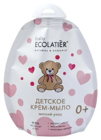 Ecolab Ecolatier Baby 0+ Мыло-крем жидкое Мягкий уход 250 мл Мягкая упаковка — Makeup market