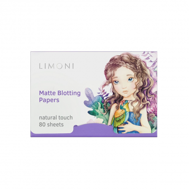 Limoni для лица Салфетки Матирующие для лица Matte Blotting Papers 80 шт lilac — Makeup market