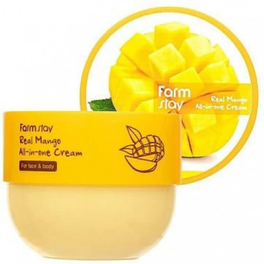 FarmStay Крем многофункциональный с экстрактом манго Real mango all-in-one cream 300 мл — Makeup market
