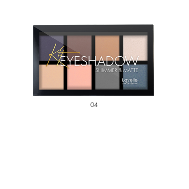 LavelleCollection Тени для век 8 цветные Shimmer &amp; Matte 04 ESH/M-04 — Makeup market