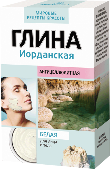 Фитокосметик Глина белая Иорданская 100 г — Makeup market