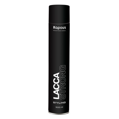 Kapous Лак аэрозольный для волос сильной фиксации 500 мл ЧЕРНЫЙ — Makeup market
