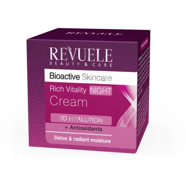 Revuele Bioactive Skincare 3D Hyaluron Antioxidants Глубоко восстанавливающий крем для лица Ночь 50 мл — Makeup market