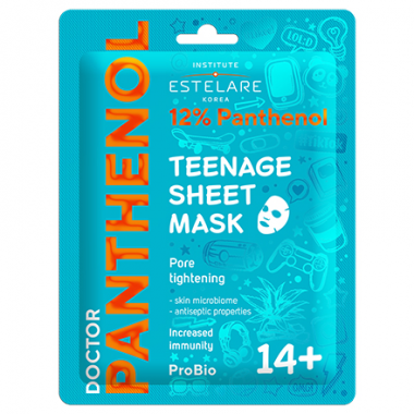 Estelare Doctor Panthenol Маска тканевая Подростковая 14+ для проблемной кожи лица 20 гр — Makeup market
