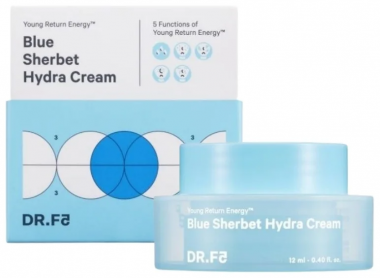 DR.F5 Крем-щербет для интенсивного увлажнения мини Blue sherbet hydra cream 12 мл — Makeup market