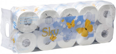 Gotaiyo Sky Трехслойная туалетная бумага с ароматом ментола 10 рулонов — Makeup market