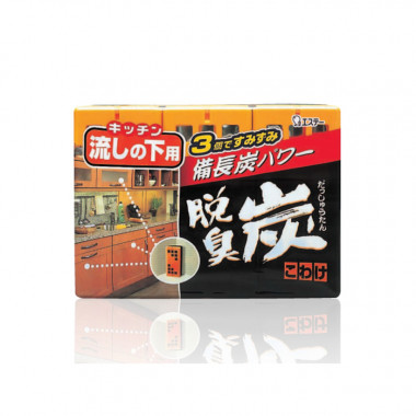 Dashshuutan Желеобразный дезодорант с древестным углем для кухонных ящиков 55*3 1шт — Makeup market