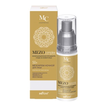 Белита Mezocomplex Мезокрем ночной для лица 50+ Комплексное омоложение 50 мл — Makeup market
