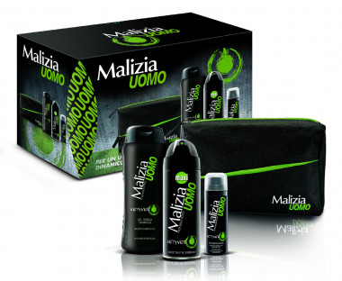 Malizia Подарочный набор для мужчин Dinamico 4 предмета — Makeup market