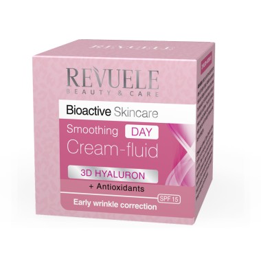 Revuele Bioactive Skincare 3D Hyaluron Antioxidants Разглаживающий крем-флюид для лица День 50 мл — Makeup market