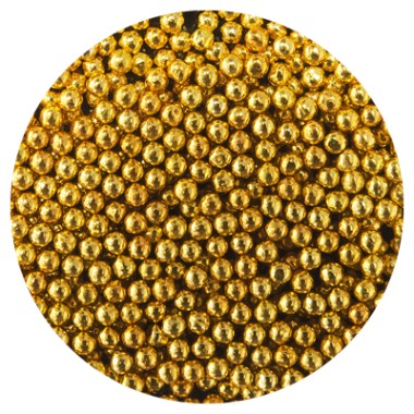 Irisk Бисер металлический в пакете 2 гр 01 Золото диаметр 1 — Makeup market