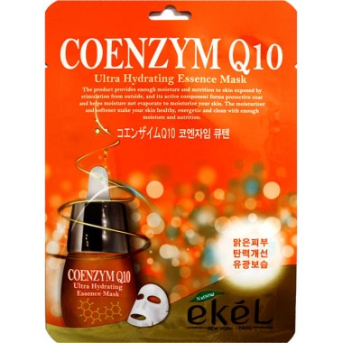 Ekel Маска тканевая с Коэнзимом Q10 25 мл — Makeup market