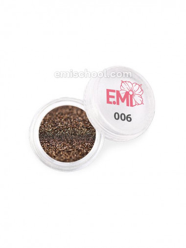 E.Mi. Пыль однотонная Металлик №006 — Makeup market
