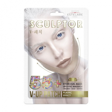 Estelare Sculptor Маска-липолитик тканевая 55+ гидрогелевая для V-Line-зоны Пластичный эффект 11 гр — Makeup market
