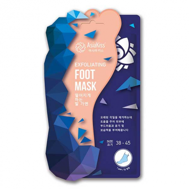 AsiaKiss Маска-носки для ног отшелушивающая Peeling foot mask 35-40 размер — Makeup market