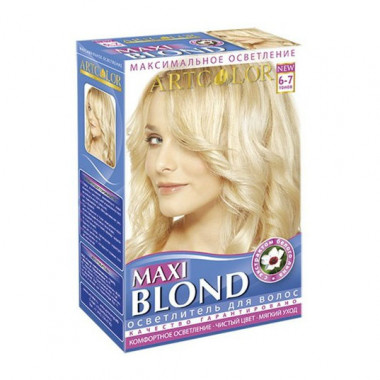 АртКолор Artcolor maxi blond осветлитель для волос с экстрактом белого льна 30 г — Makeup market