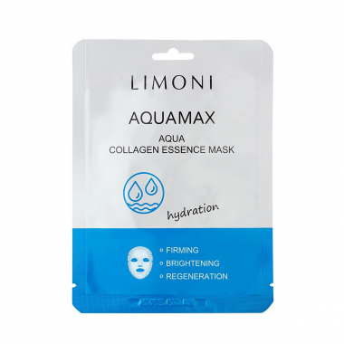Limoni для лица Маска пакет для лица увлажняющая с морской водой и коллагеном Aqua Collagen 23 гр — Makeup market