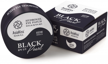 AsiaKiss Патчи для глаз гидрогелевые с экстрактом черного жемчуга Black pearl eye patch 60 шт — Makeup market