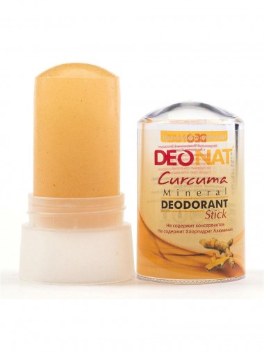 Crystal-Deonat Минеральный Дезодорант с Куркумой стик 60 гр желтый — Makeup market