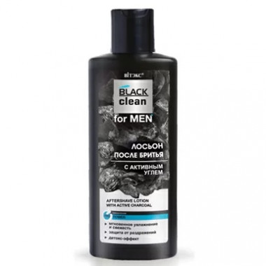 Витекс Black Clean For Men Лосьон после бритья с активным углем 150 мл — Makeup market