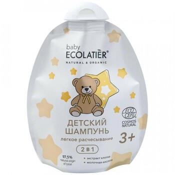 Ecolab Ecolatier Baby 3+ Шампунь 2в1 Легкое расчесывание 250 мл Мягкая упаковка — Makeup market