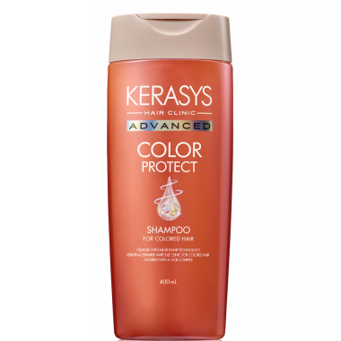 KeraSys Advanced Шампунь для волос ампульный защита цвета с Церамидами и Кератиновыми ампулами 400 мл — Makeup market