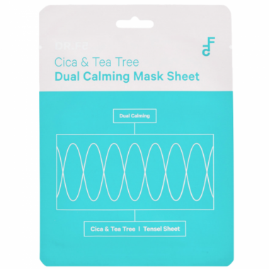 DR.F5 Маска успокаивающая с центеллой и чайным деревом Cica&amp;tea tree dual calming mask sheet 23 мл — Makeup market