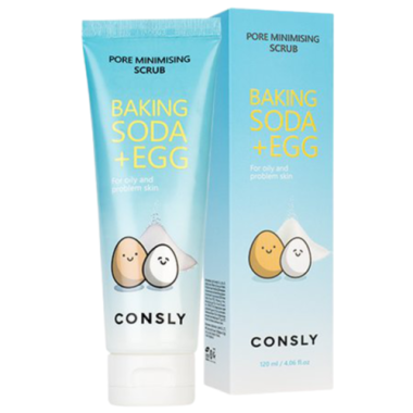 Consly Скраб для лица с содой и яичным белком Baking soda &amp; egg pore 120 мл — Makeup market