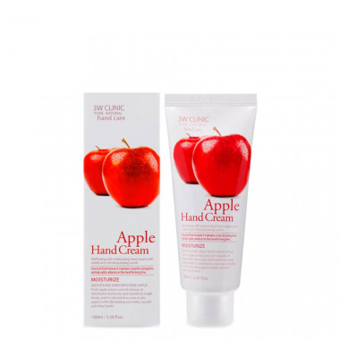 3W Clinic Крем для рук с экстрактом яблока Apple Hand Cream 100 мл — Makeup market