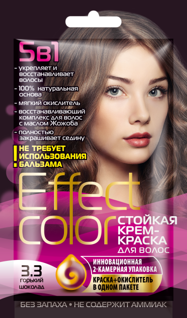 Фитокосметик Крем-краска для волос Effect Color саше 50 мл — Makeup market