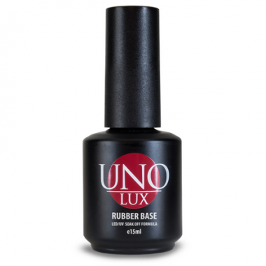 UNO Базовое покрытие для гель-лака Base Rubber Uno Lux 15 мл — Makeup market