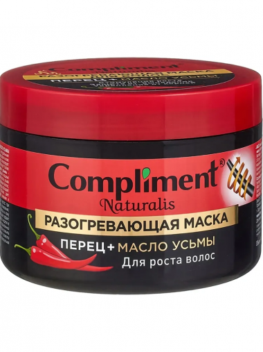 Compliment Naturalis Маска для волос разогревающая Перец Кератин 500 мл  — Makeup market