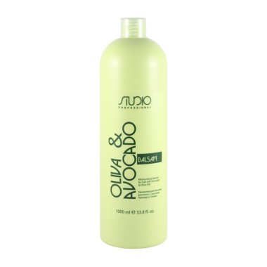 Kapous Увлажняющий бальзам для волос с маслом авокадо и оливы Studio Professional, 1л — Makeup market