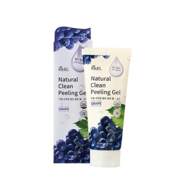 Ekel Пилинг-скатка с экстрактом винограда Natural clean peeling gel grape 180 мл — Makeup market