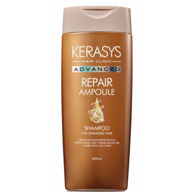 KeraSys Advanced Шампунь для волос ампульный интенсивное восстановление с Кератиновыми ампулами 400 мл — Makeup market
