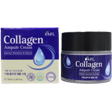 Ekel Крем ампульный для лица с коллагеном Collagen ampule cream 70 мл — Makeup market